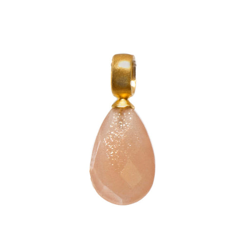 Peach Moonstone 24K Gold Vermeil Pendant-Joyla-Renee Taylor Gallery