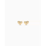 18K Gold Plated Medium Sized Heart Shaped Earrings - PEN0829ORO0000U-UNO de 50-Renee Taylor Gallery