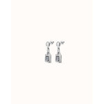Lock 18K Gold Plated Earrings - PEN0882GRSORO0U-UNO de 50-Renee Taylor Gallery