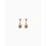 Lock 18K Gold Plated Earrings - PEN0882GRSORO0U-UNO de 50-Renee Taylor Gallery