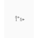 Unlock Sterling Silver Plated Earrings - PEN0885MTL0000U-UNO de 50-Renee Taylor Gallery