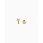 Unlock 18K Gold Plated Earrings - PEN0885ORO0000U-UNO de 50-Renee Taylor Gallery