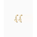 One Love 18K Gold Plated Earrings - PEN0887ORO0000U-UNO de 50-Renee Taylor Gallery