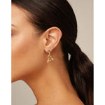 One Love 18K Gold Plated Earrings - PEN0887ORO0000U-UNO de 50-Renee Taylor Gallery