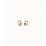 Details 18K Gold Plated Earrings - PEN0899NGRORO0U-UNO de 50-Renee Taylor Gallery
