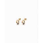 Details 18K Gold Plated Earrings - PEN0899NGRORO0U-UNO de 50-Renee Taylor Gallery