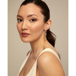Yolo 18K Gold Plated Earrings - PEN0919ORO0000U-UNO de 50-Renee Taylor Gallery