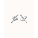 Ser Majestuosa Silver Manta Ray-Shaped Drop Earrings - PEN0956MTL0000U-UNO de 50-Renee Taylor Gallery