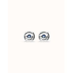 Ser Intuitiva Stud Earrings with Blue Crystal - PEN1007AZUMTL0U-UNO de 50-Renee Taylor Gallery