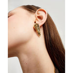 Earrings with Wing Design - PEN1008ORO0000U-UNO de 50-Renee Taylor Gallery