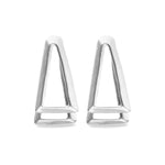 Silver Geometric Core Earrings - PEN1065MTL0000U-UNO de 50-Renee Taylor Gallery