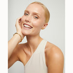 Golden Heart Piercing Stud Earrings - PEN1066ORO0000U-UNO de 50-Renee Taylor Gallery