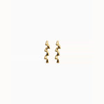 Golden Elongated Zigzag Earrings - PEN1074ORO0000U-UNO de 50-Renee Taylor Gallery