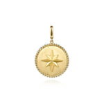 14K Yellow Gold Bujukan Round Starburst Medallion Pendant - PT6584Y4JJJ-Gabriel & Co.-Renee Taylor Gallery