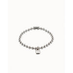 Sterling Silver Plated Beads Bracelet - PUL1829MTL0000M-UNO de 50-Renee Taylor Gallery