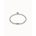 Sterling Silver Plated Beads Bracelet - PUL1829MTL0000M-UNO de 50-Renee Taylor Gallery