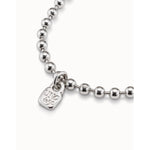 Sterling Silver Plated Beads Bracelet - PUL1829MTL0000M-UNO de 50-Renee Taylor Gallery