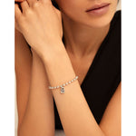 Sterling Silver Plated Beads Bracelet - PUL1829MTL0000M-UNO de 50-Renee Taylor Gallery