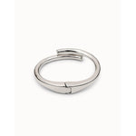 Sterling Silver Plated Tubular Shaped Bracelet with Hidden Spring - PUL2187MTL-UNO de 50-Renee Taylor Gallery