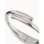 Sterling Silver Plated Tubular Shaped Bracelet with Hidden Spring - PUL2187MTL-UNO de 50-Renee Taylor Gallery