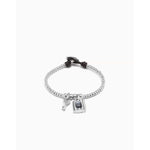Hopeful Key Sterling Silver Plated Bracelet - PUL2302GRSMTL0M-UNO de 50-Renee Taylor Gallery