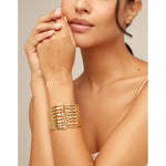 Matching 18K Gold Plated Bracelet - PUL2313ORO0000M-UNO de 50-Renee Taylor Gallery