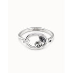Together Sterling Silver Plated Bracelet - PUL2314MTL0000M-UNO de 50-Renee Taylor Gallery