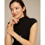 Cheerful Sterling Silver Plated Bracelet - PUL2360MTL-UNO de 50-Renee Taylor Gallery