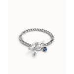 Two Expearltional Sterling Silver Plated Bracelet - PUL2374AZUMTL0M-UNO de 50-Renee Taylor Gallery