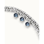 Sublime Sterling Silver Plated Bracelet - PUL2386AZUMTL0M-UNO de 50-Renee Taylor Gallery