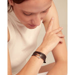 Dope Sterling Silver Plated Bracelet - PUL2419MARMTL-UNO de 50-Renee Taylor Gallery