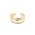 Rigid 18K Gold Plated bracelet - PUL2440ORO-UNO de 50-Renee Taylor Gallery