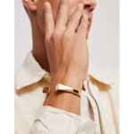 18K Gold Plated Bangle Bracelet - PUL2493ORO-UNO de 50-Renee Taylor Gallery