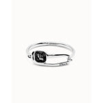 Bangle Bracelet Black Crystal - PUL2512NGRMTL-UNO de 50-Renee Taylor Gallery