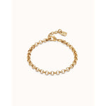 18k gold-plated chain bracelet - PUL2539ORO000-UNO de 50-Renee Taylor Gallery