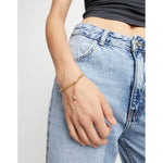 18k gold-plated chain bracelet - PUL2539ORO000-UNO de 50-Renee Taylor Gallery