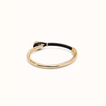 Semi-Rigid 18K Gold Plated Bracelet With Brown Leather - PUL2551MROORO-UNO de 50-Renee Taylor Gallery