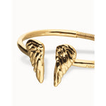 Ser Invencible Cuff bracelet with wing detail - PUL2602ORO-UNO de 50-Renee Taylor Gallery
