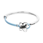 Silver and Blue Flutter Bracelet - PUL2614AZUMTL-UNO de 50-Renee Taylor Gallery