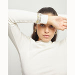 Silver Square Links Chain Bracelet - PUL2635MTL-UNO de 50-Renee Taylor Gallery