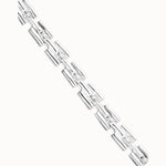 Silver Square Links Chain Bracelet - PUL2635MTL-UNO de 50-Renee Taylor Gallery