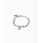 Silver Bead Bracelet with Heart Detail - PUL2636MTL-UNO de 50-Renee Taylor Gallery