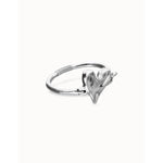 Silver Semi-Rigid Bracelet with Heart Detail - PUL2639MTL-UNO de 50-Renee Taylor Gallery