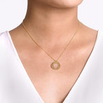 14K Yellow Gold Rope Pendant Necklace – NK6531Y4JJJ-Gabriel & Co.-Renee Taylor Gallery