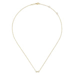 14K Yellow Gold Infinity Pendant Necklace – NK6434Y4JJJ-Gabriel & Co.-Renee Taylor Gallery