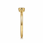 14K Yellow Gold Bujukan White Sapphire Bezel Promise Ring Bujukan Collection - LR53060Y4JWS-Gabriel & Co.-Renee Taylor Gallery