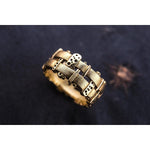 18K "Woven Fence" Ring - R-177-Alex Sepkus-Renee Taylor Gallery