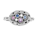 18K Little Pool Blue/Purple Mix Sapphire & Diamond Ring - R-140S-Alex Sepkus-Renee Taylor Gallery