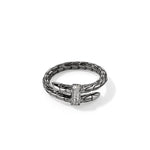 Dark Silver Spear Ring, Diamonds - RBP986802BRDDI-John Hardy-Renee Taylor Gallery