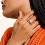 14K Gold & Pearl Ring - RGG987771-John Hardy-Renee Taylor Gallery